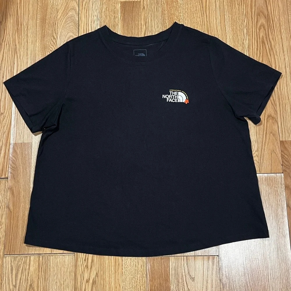 The North Face International Womens Day Floral Graphic T-Shirt Black 2X Outdoor - Picture 2 of 6